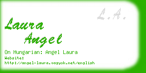 laura angel business card